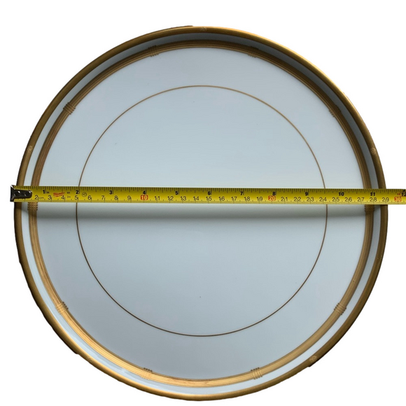 NEW Vintage Gold Christian Dior Cake Plate + Knife - Picture 3 of 6